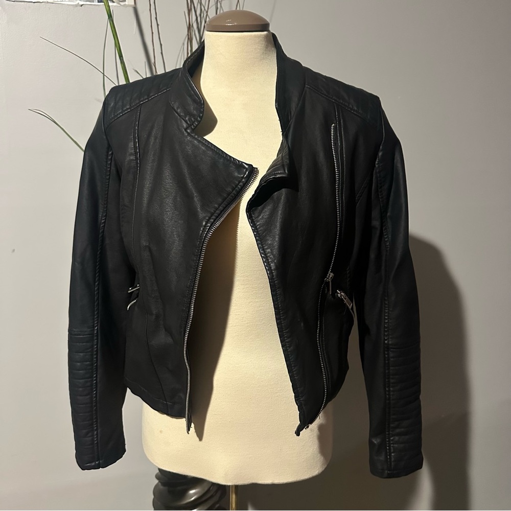 Black Women's Leather Jacket